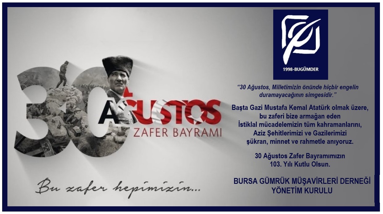 30 AĞUSTOS ZAFER BAYRAMIMIZIN 103. YILI KUTLU OLSUN... / 2025