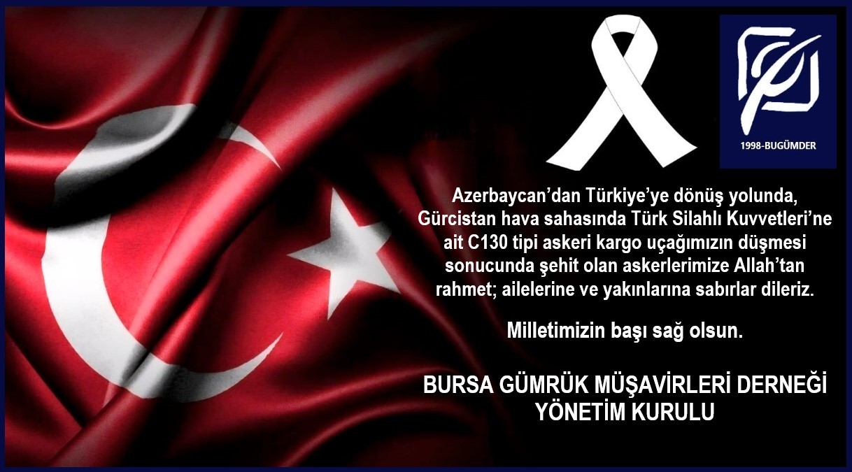 Askeri Kargo Uçağımızın Düşmesi sonucu şehit olan askerlerimize Allah'tan rahmet diliyoruz. Milletimizin Baş Sağ Olsun