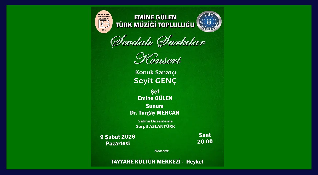 Emine Gülen Türk Müziği Topluluğu Sevdalı Şarkılar Konseri GMY Cengiz ÜNAL'ın Solo çalışması-2026