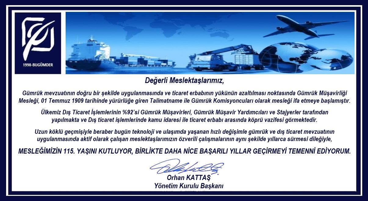 MESLEĞİMİZİN 115. YILI KUTLU OLSUN...