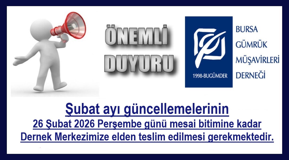 2026 YILI ŞUBAT AYI GÜNCELLEMELERİ HK...