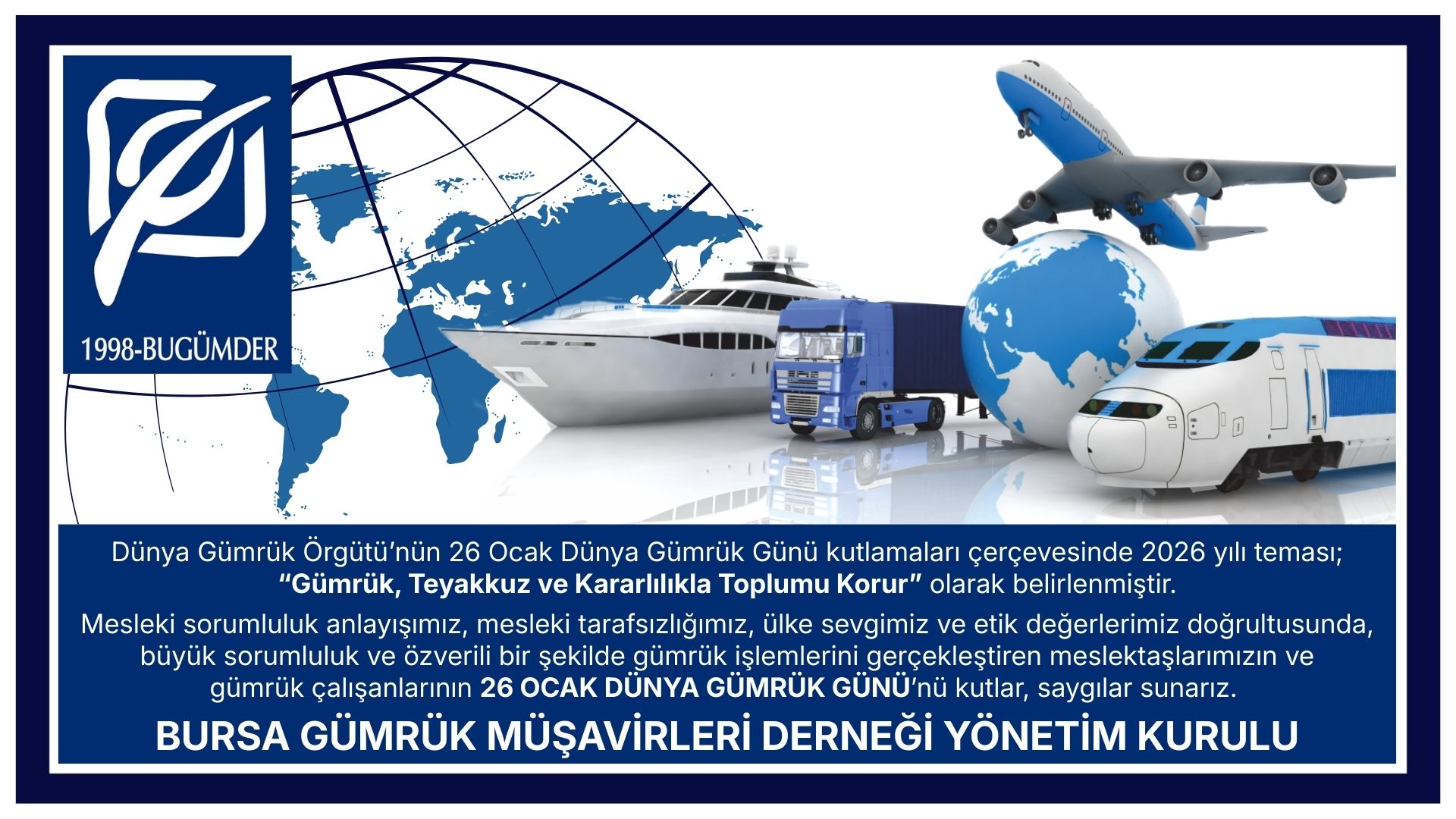 DÜNYA GÜMRÜK GÜNÜ KUTLU OLSUN... / 26.01.2026
